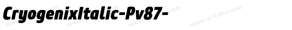 CryogenixItalic-Pv87字体转换