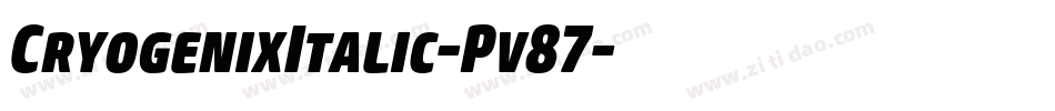 CryogenixItalic-Pv87字体转换