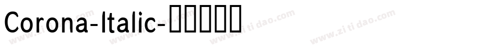 Corona-Italic字体转换