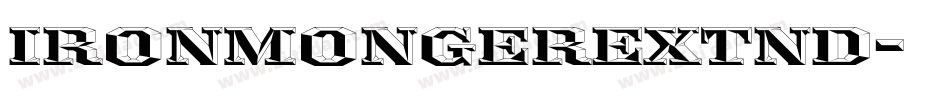 IronmongerExtnd字体转换