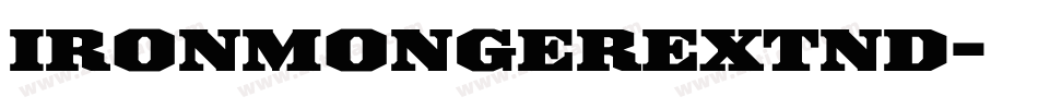 IronmongerExtnd字体转换