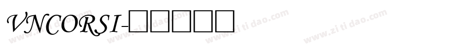 VNCORSI字体转换