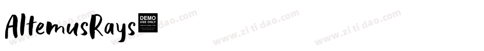 AltemusRays字体转换