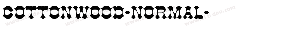 Cottonwood-Normal字体转换