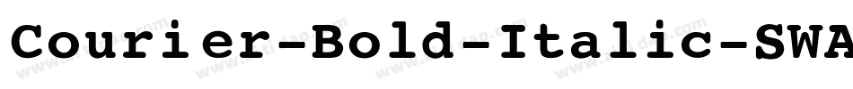 Courier-Bold-Italic-SWA-1字体转换