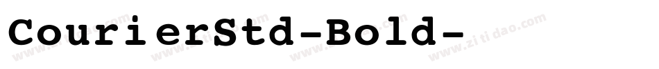 CourierStd-Bold字体转换