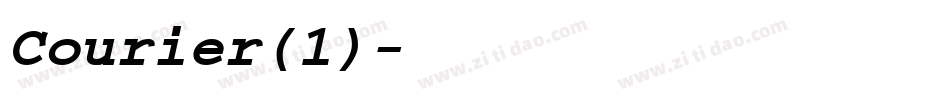 Courier(1)字体转换