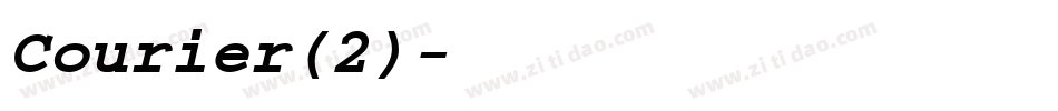 Courier(2)字体转换