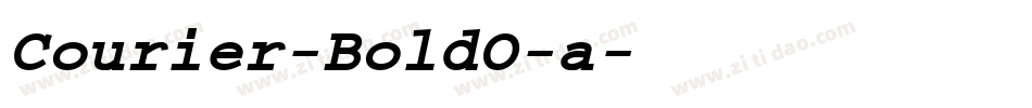Courier-BoldO-a字体转换