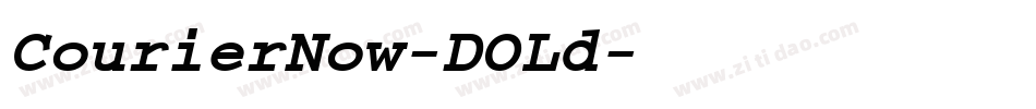 CourierNow-DOLd字体转换