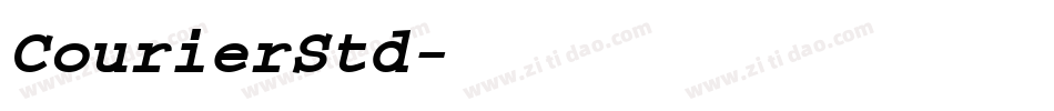 CourierStd字体转换
