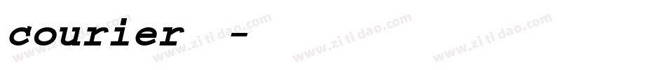 courier字体字体转换