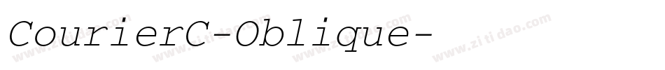 CourierC-Oblique字体转换