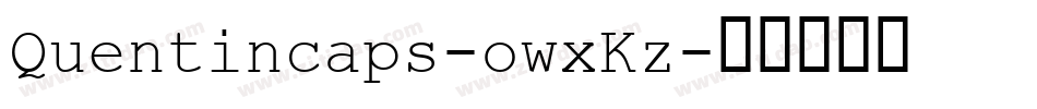 Quentincaps-owxKz字体转换