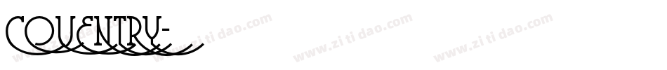 COVENTRY字体转换