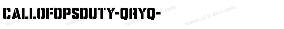 CallOfOpsDuty-qAyq字体转换
