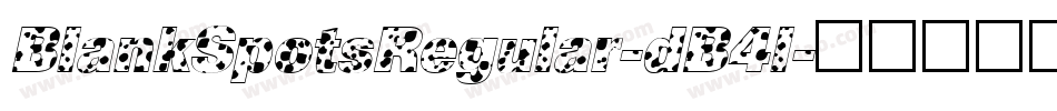 BlankSpotsRegular-dB4l字体转换
