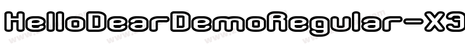 HelloDearDemoRegular-X33O2字体转换
