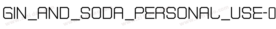 GIN_AND_SODA_PERSONAL_USE字体转换