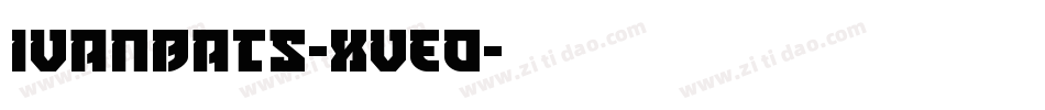 Ivanbats-xvEO字体转换