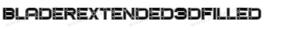 BladerExtended3DFilled字体转换