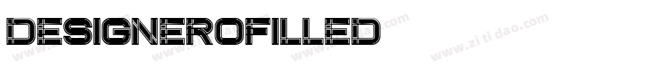 DesigneroFilled字体转换