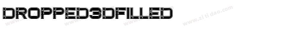 Dropped3DFilled字体转换