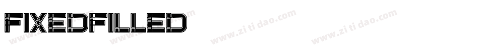 FixedFilled字体转换