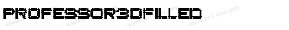 Professor3DFilled字体转换