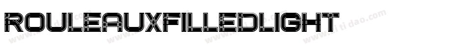 RouleauxFilledLight字体转换