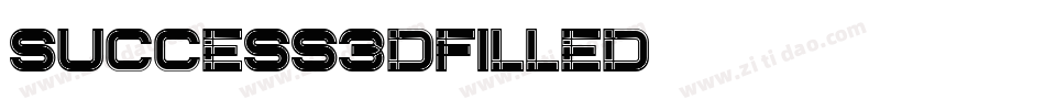 Success3DFilled字体转换