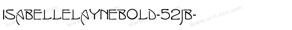 IsabelleLayneBold-52JB字体转换