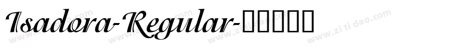 Isadora-Regular字体转换