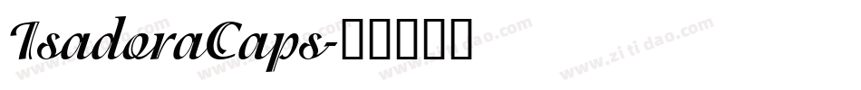 IsadoraCaps字体转换