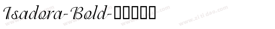 Isadora-Bold字体转换