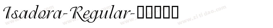 Isadora-Regular字体转换
