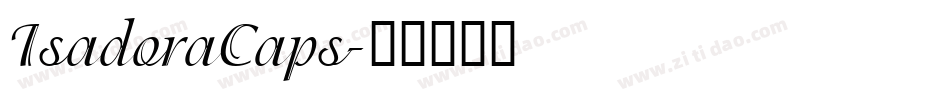 IsadoraCaps字体转换