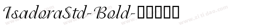 IsadoraStd-Bold字体转换