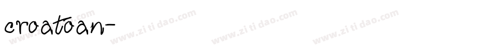 croatoan字体转换