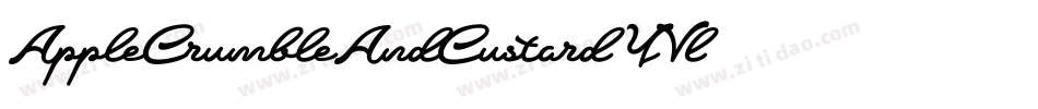 AppleCrumbleAndCustard-YVl2字体转换