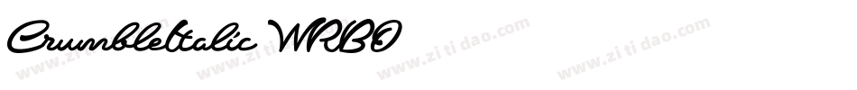 CrumbleItalic-WRBO字体转换