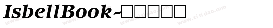 IsbellBook字体转换