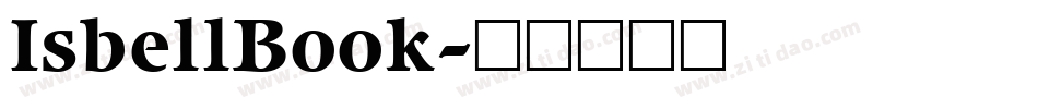 IsbellBook字体转换