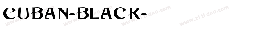 Cuban-Black字体转换