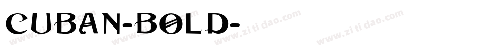 Cuban-Bold字体转换