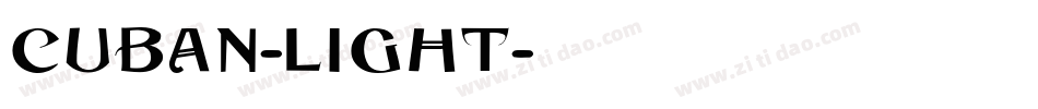 Cuban-Light字体转换