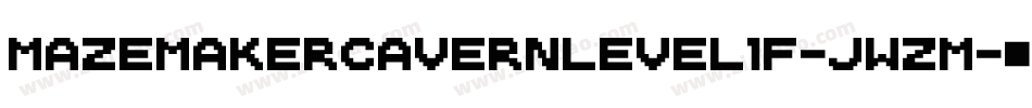 MazeMakerCavernLevel1F-jWZM字体转换