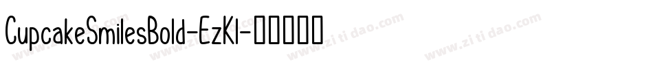 CupcakeSmilesBold-EzKl字体转换