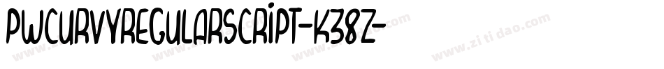 PwCurvyRegularScript-K38Z字体转换