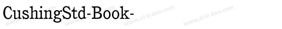 CushingStd-Book字体转换